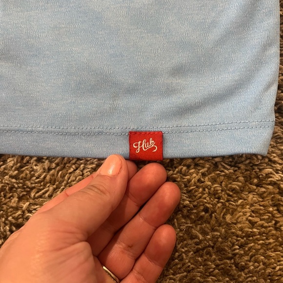 HUK Lightweight Blue Full-Zip with Hood - Picture 5 of 6